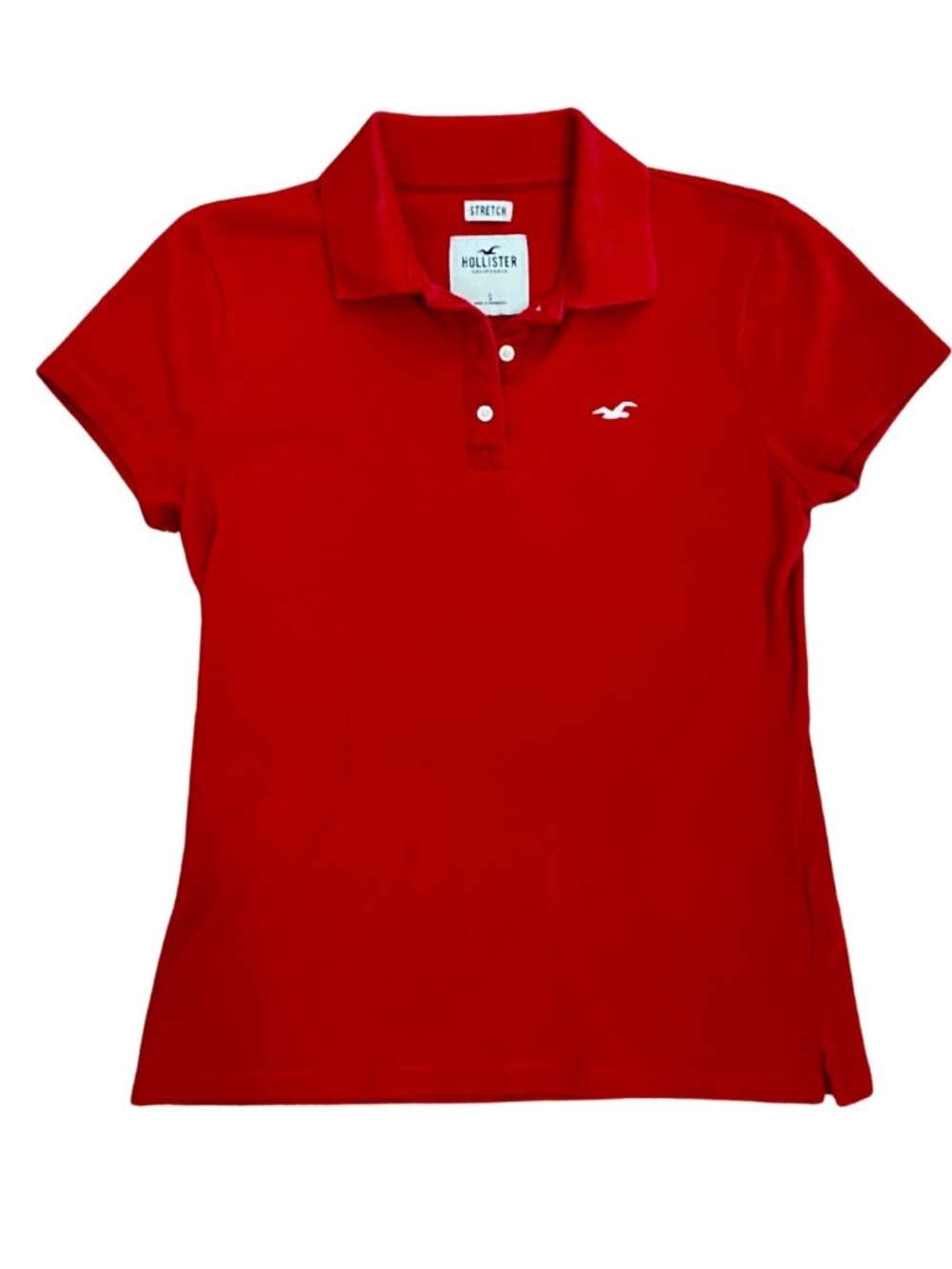 Hollister Red Womens Polo shirt, XS